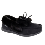 HUSH PUPPIES/MARIE BLACK SLIPPER 01199 - Image 4