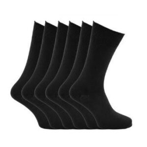 JOCKEY/SOCKS 3PK PLAIN BLACK