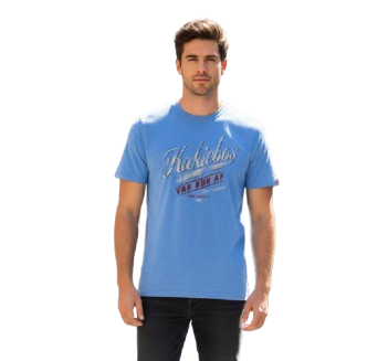 KB1011-1 KAKIEBOS/TSHIRT BLUE YONDER MELANGE KBMT002 - Image 1