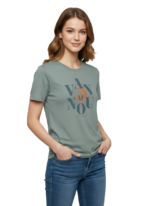 KAKIEBOS/LADY TSHIRT BLUE GLASS KBLT021