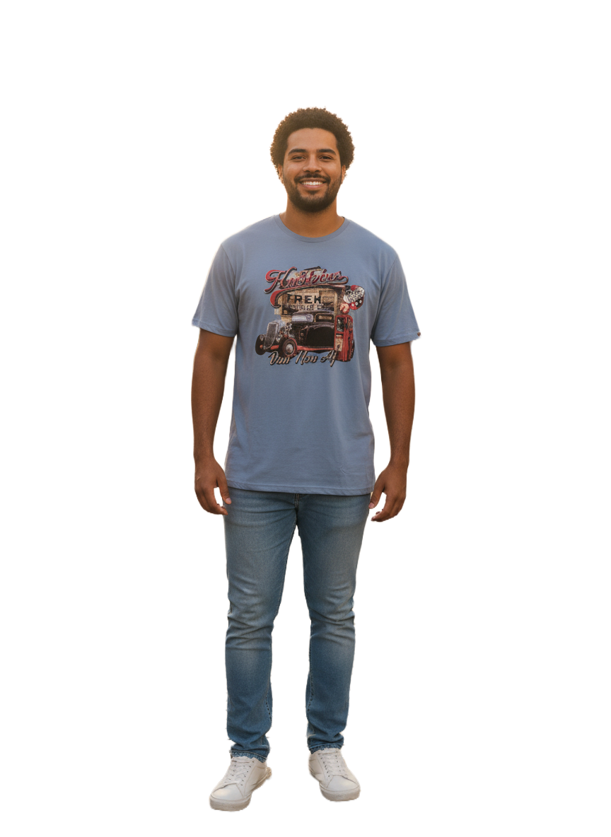 KB1023-1 KAKIEBOS/TSHIRT STEEL BLUE KBMT025 - Image 1