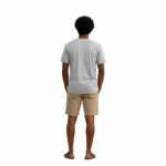 KAKIEBOS/TSHIRT GREY MELANGE KBMT002 - Image 2