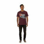 KAKIEBOS/TSHIRT FOOTLOSE MERLOT KMA198