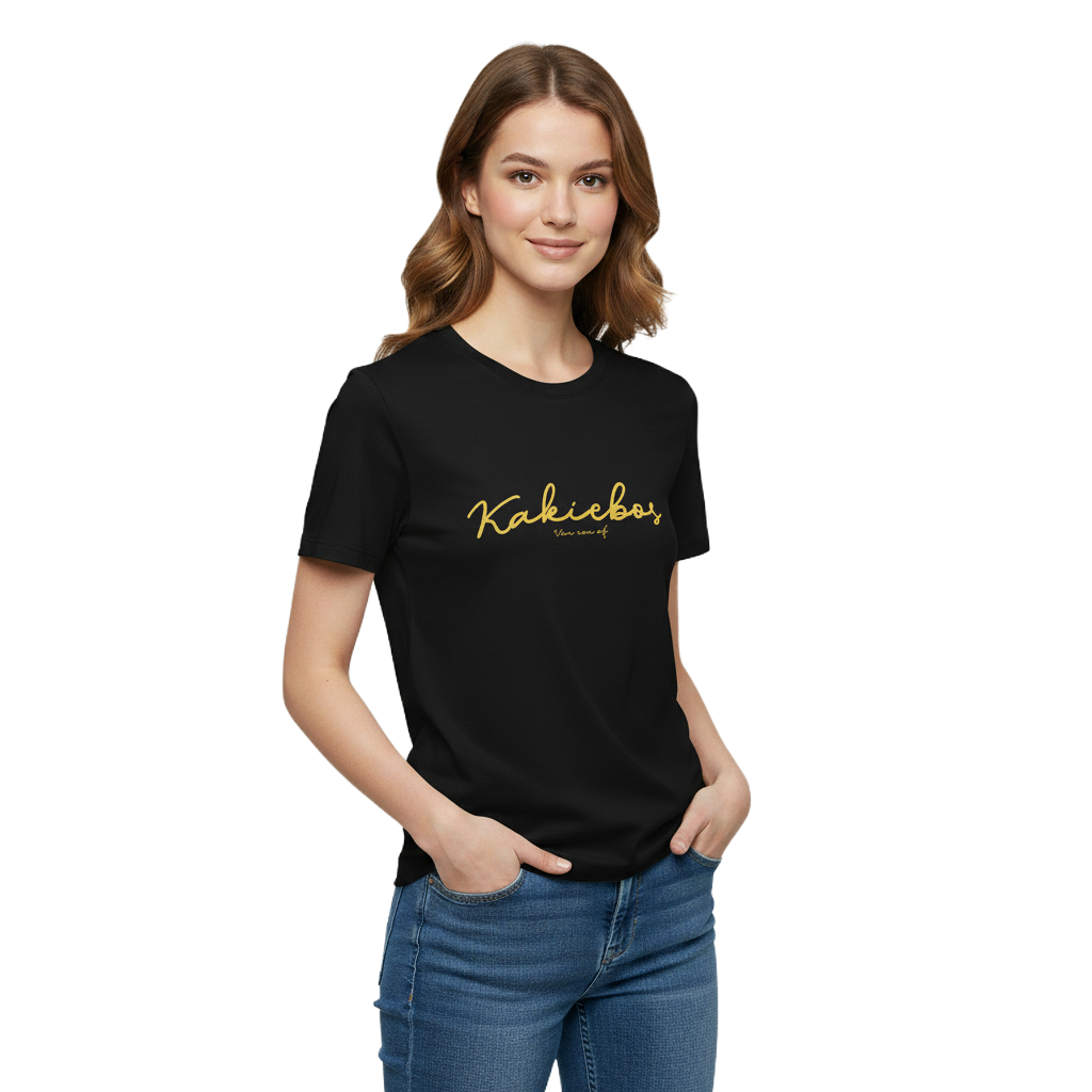 KB991-1 KAKIEBOS/LADY TSHIRT BLACK KBLT039 - Image 1