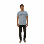 QUIKSILVER/TSHIRT FADED DENIM SP 6386 GRADIENT LINE