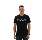 RVCA/TSHIRT BLK WHITE