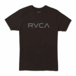 RVCA/TSHIRT BLACK RVPTM10324 DK GREY LOGO - Image 3