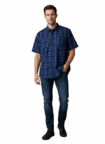 STERLING/SHIRT CHECK 39 NAVY ORANGE 9191599