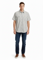 STERLING/SHIRT CHECK KHAKI BLACK 3193019 24