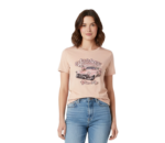 WILDEBEES/LADY TSHIRT PARCHMENT WLA101 PINK CADILLAC