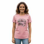 WILDEBEES/LADY TSHIRT PEARL SHIMMER WLA101 PINK CADILLAC