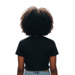 WILDEBEES/LADY TSHIRT BLACK WLA072 TRI COLOR EMBR - Image 2