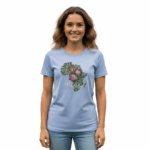 WILDEBEES/LADY TSHIRT TIFFANY BLUE WLA081 TROPICAL BLUE