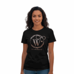 WILDEBEES/LADY TSHIRT BLACK WLA087 INFINITY FOIL