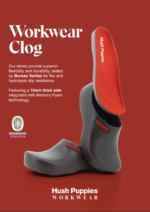 HUSH PUPPIES/WORKWEAR CLOG BLACK 2212 - Image 6