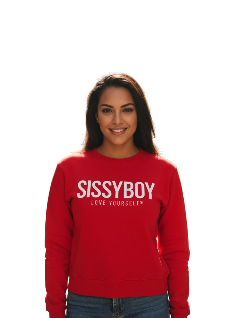 SI1308-1 SISSYBOY/SWEAT TOP RED T31876 LUREX EMBROIDERED BLOUSON - Image 1
