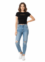 SISSYBOY/TSHIRT BLACK T31679 LOGO TOP