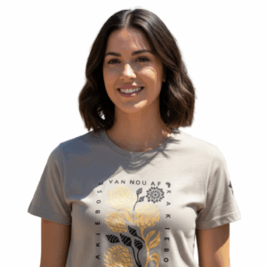 KAKIEBOS/LADY TSHIRT VINTAGE KHAKI