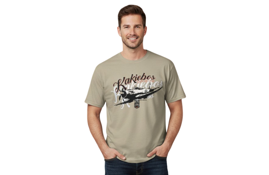 KB1041-1 KAKIEBOS/TSHIRT VINTAGE KHAKI KBMT562 - Image 1