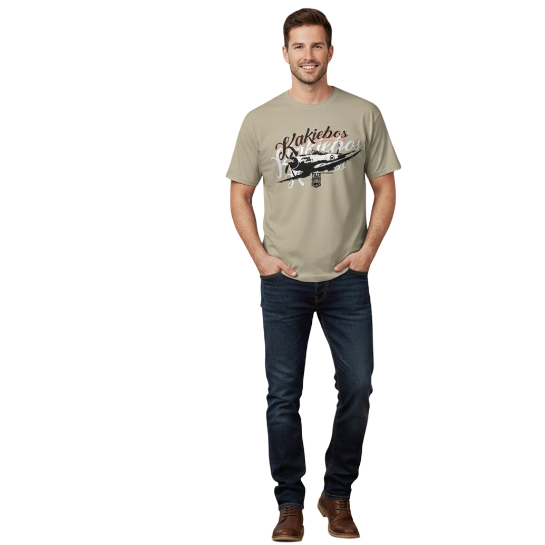 KB1041-1 KAKIEBOS/TSHIRT VINTAGE KHAKI KBMT562 - Image 1