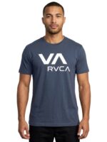 RVCA/TSHIRT PETROL WHITE LOGO RVPTM10326