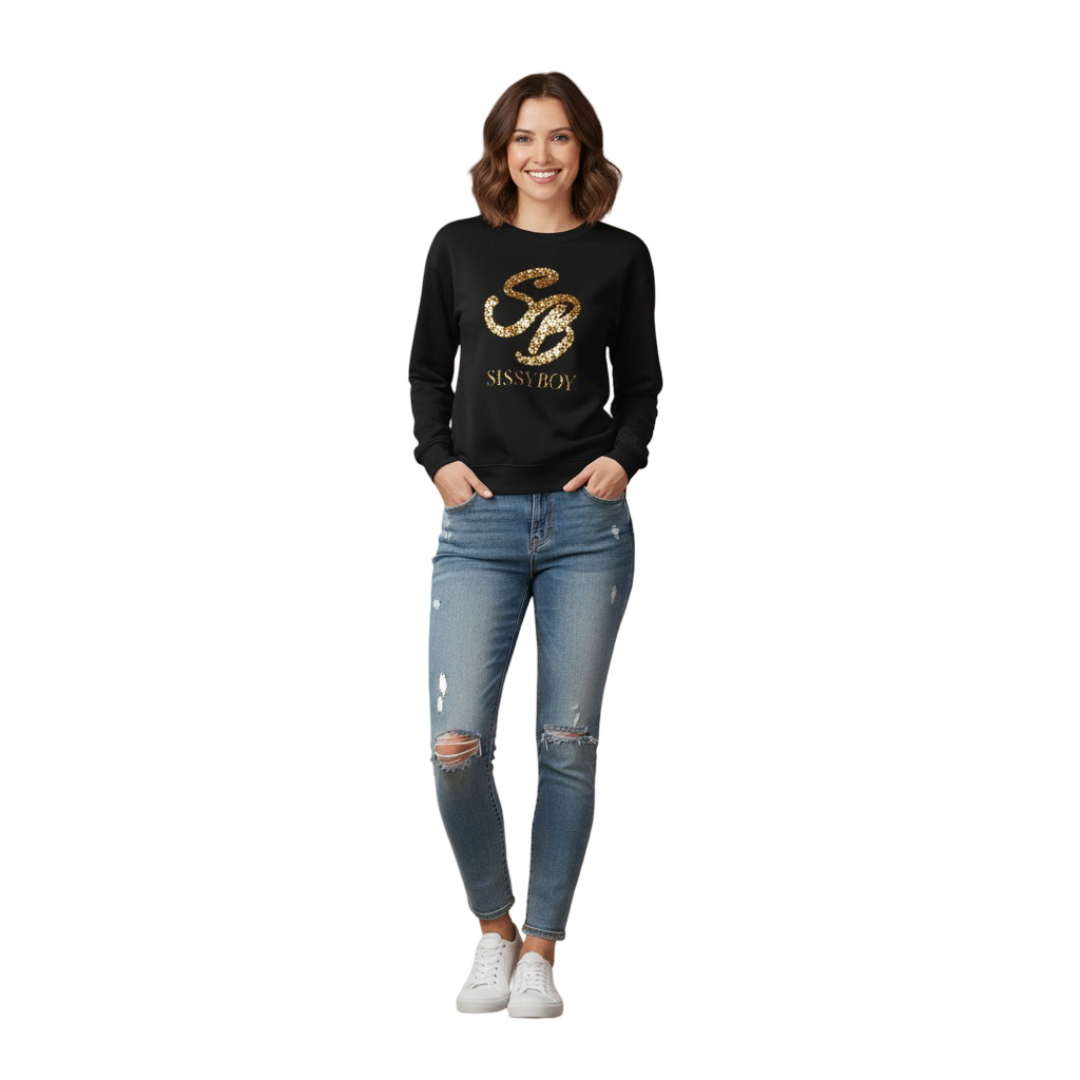 SI1313-1 SISSYBOY/SWEATER BLACK T31874 SEQUIN EMBROIDERED - Image 1
