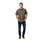 WILDEBEES/SHIRT CHECK SAGE OLIVE TEAL WBM515