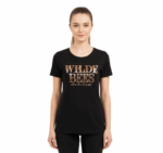WILDEBEES/LADY TSHIT BLACK WLA156 ENTWINED FOIL