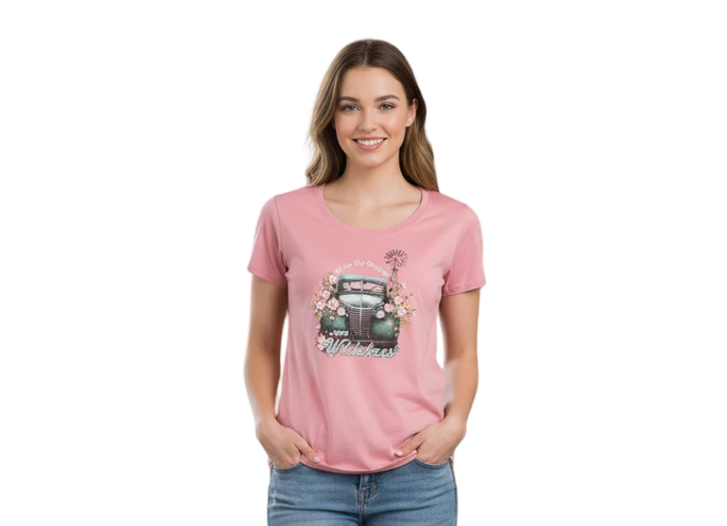 WIL395-1 WILDEBEES/LADY TSHIRT CAMEO WLA160 FARMERS MARKET - Image 1