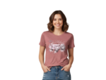 WILDEBEES/LADY TSHIRT VINTAGE BERRY WLA171 MOOISTEPLAAS TREKKER