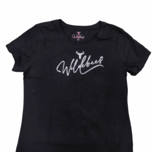 WILDEBEES/LADY TSHIRT BLACK WLA179 FREE STYLE EMBROIDERY