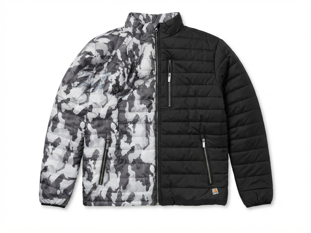 KB1047-3 KAKIEBOS/JKT REVERSIBLE BLK/CAMO KBMJ506 - Image 1