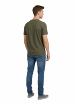 KAKIEBOS/TSHIRT OLIVE GREEN MEL KBMT526 - Image 2