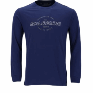 SALOMON/LS TSHIRT MIDNIGHT BLUE WML0200