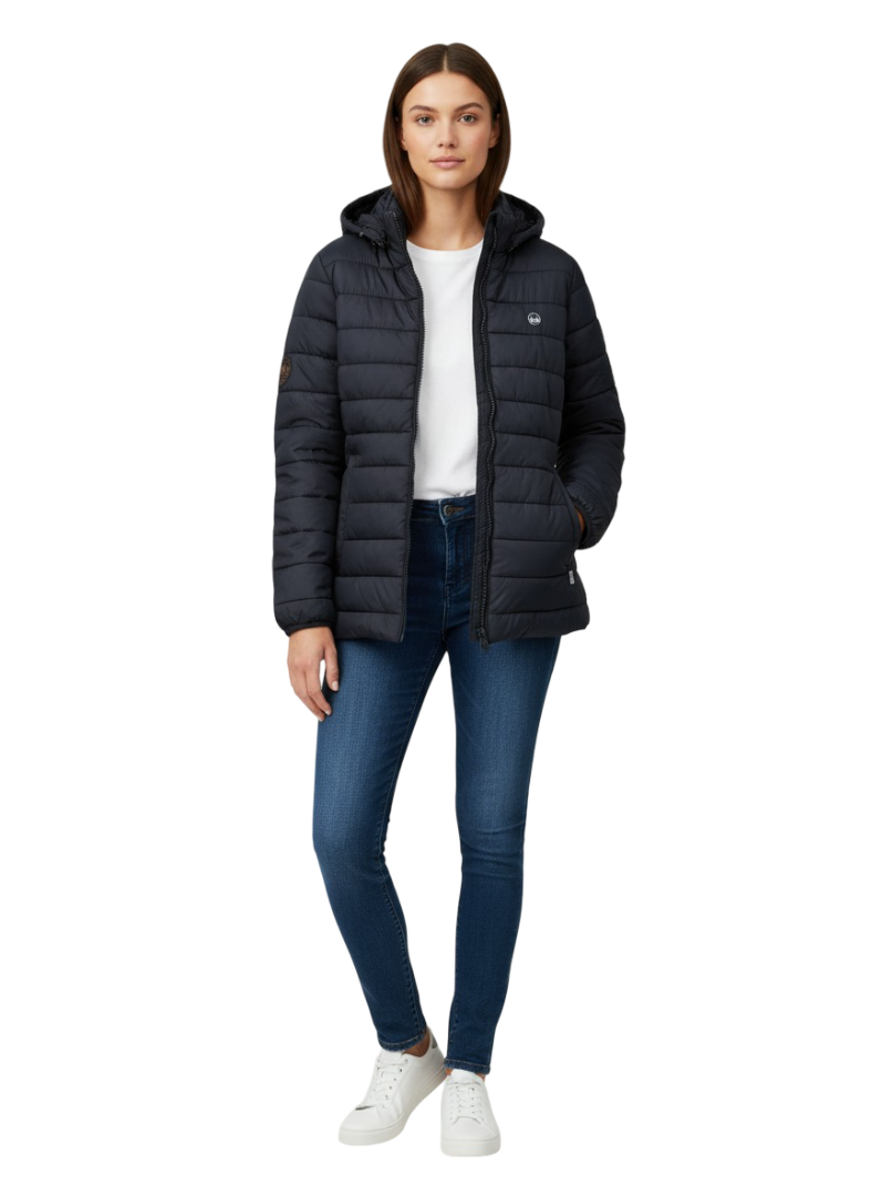 WIL1046-1 KAKIEBOS/LADY JKT PUFF BLACK KBLJ501 - Image 1