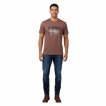 WILDEBEES/TSHIRT COFFEE MELANGE WMA311