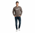 WILDEBEES/SWEATER LT OLIVE MELANGE WMA296