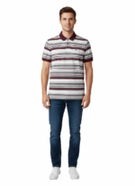 JEEP/GOLF TSHIRT DEEP RED GREEN