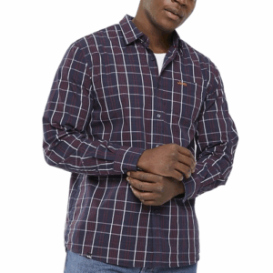 JEEP/LS SHIRT CHECK NAVY RED
