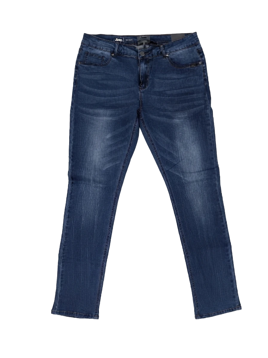 J2523-1 JEEP/LADY SKINNY JEANS MID WASH INDIGO JLW21330 - Image 1