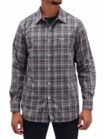 JEEP/LS SHIRT BROWN BLUE JMW25090