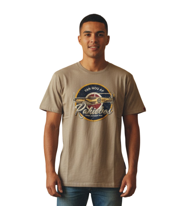 KB1068-1 KAKIEBOS/TSHIRT VINTAGE KHAKI KBMT534 - Image 1