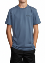 RVCA/TSHIRT SLATE 10328 SMALL EVCA ESSENTIAL