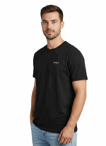 RVCA/TSHIRT BLACK 10328 SMALL RVCA ESSENTIAL