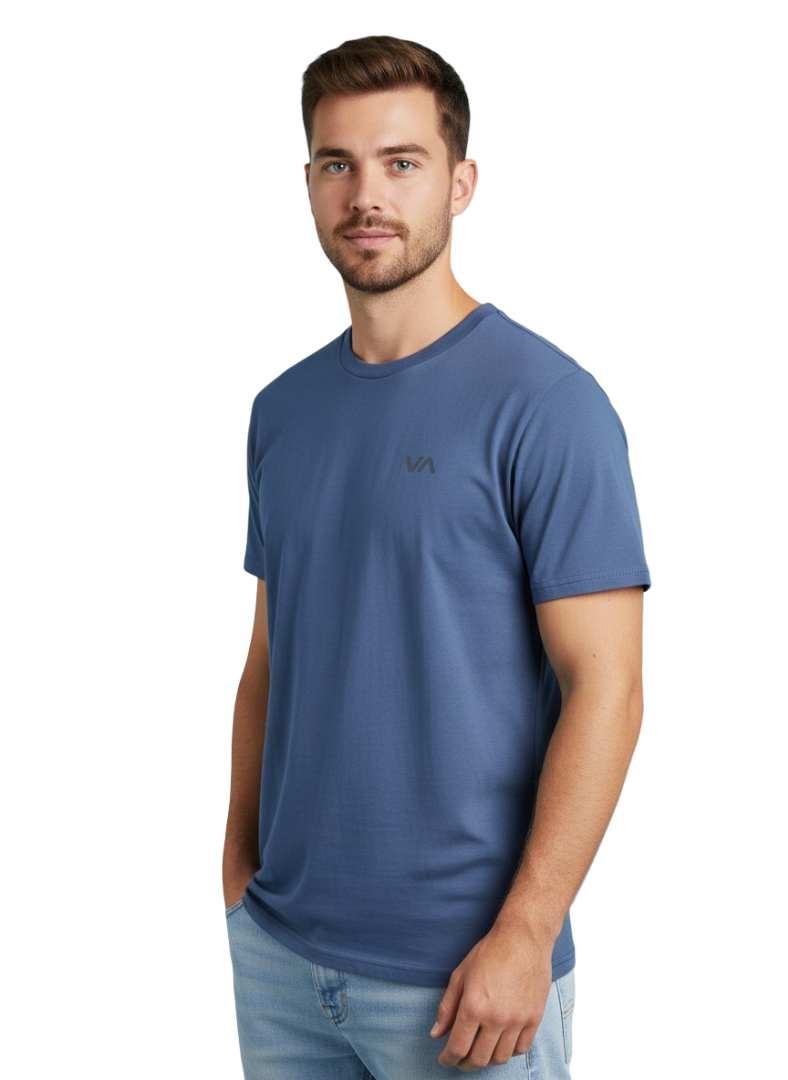 RV361-1 RVCA/TSHIRT SLATE BLUE 10327 VA ESSENTIALS - Image 1