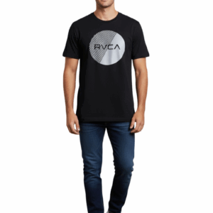 RVCA/TSHIRT BLACK SEGMENT 10461