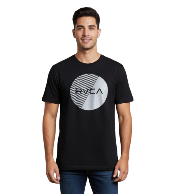 RV363-1 RVCA/TSHIRT BLACK SEGMENT 10461 - Image 1