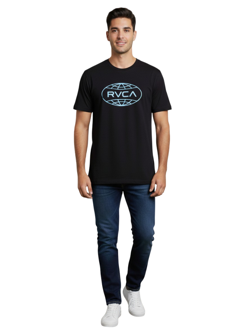RV364-1 RVCA/TSHIRT BLACK GLOBAL IND 10460 - Image 1