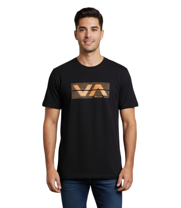 RV365-1 RVCA/TSHIRT BLACK PULSE 10458 - Image 1