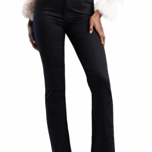 SISSBOY/JEAN BOOTLEG BLACK P32236 SATEEN MID WAIST